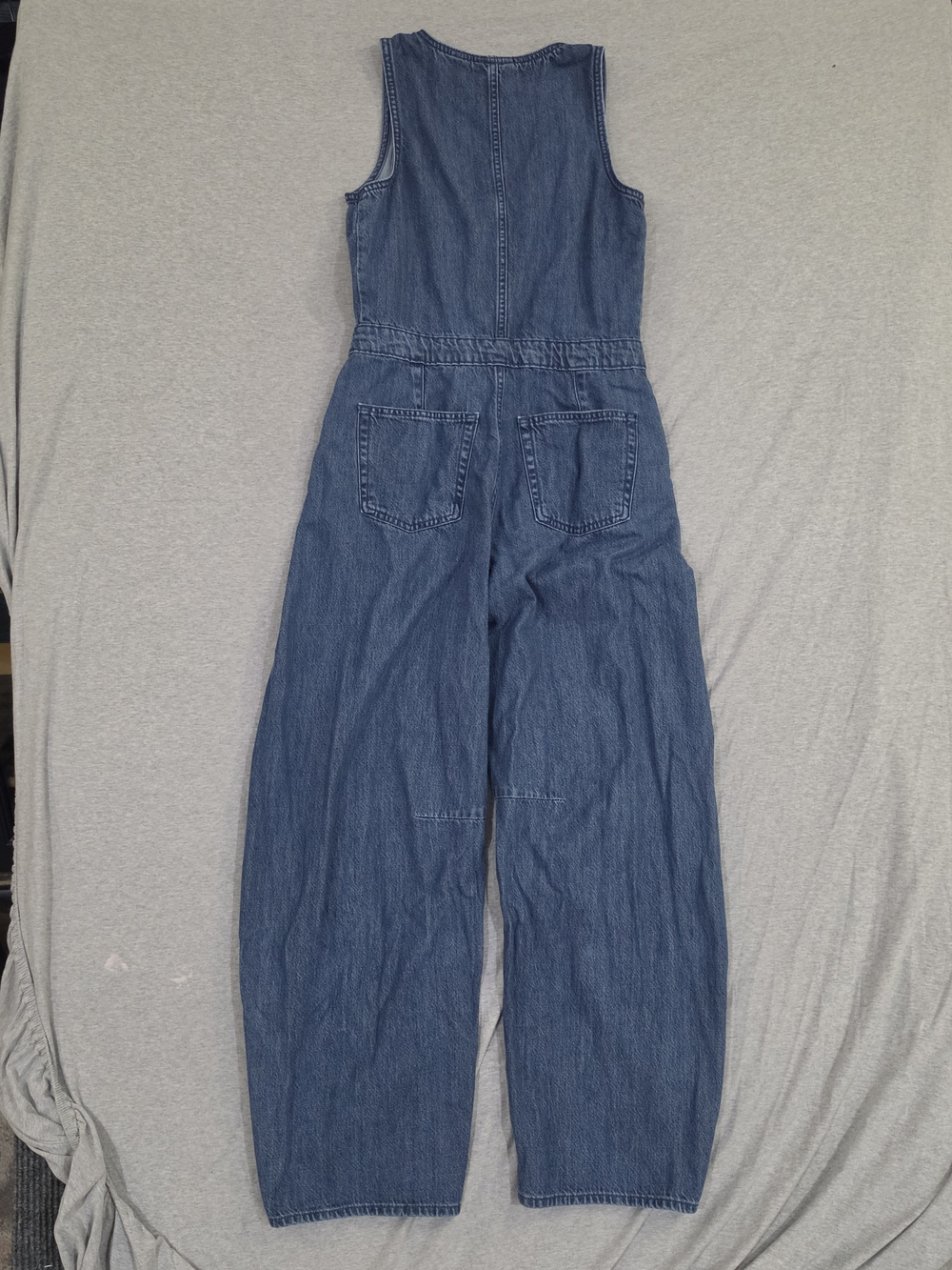 Universal Thread Sleeveless Denim Barrel-Leg Jumpsuit - Blue - Picture 8 of 10